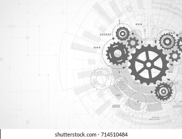 Abstract Technology Background. Vector illustration