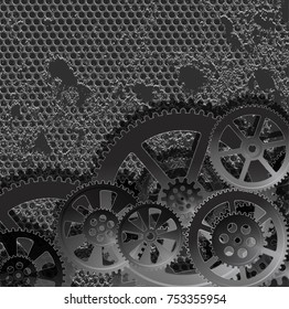 abstract technology background, vector illustration clip-art