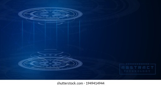 Abstract technology background vector illustration,empty space blue background