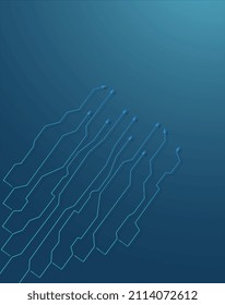 Abstract technology background vector image. Arrows with various meanings