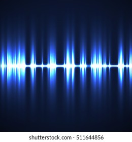 Abstract technology background with wave as equalizer