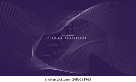 Abstract Technology Background, Wave Background, Technology Hub Background, Line Background