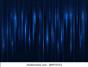 Abstract Technology Background. Web Developer. Computer Code. Programming. Coding. Hacker concept. Vector  Illustration.