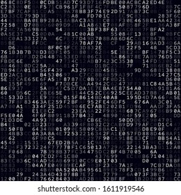 Abstract Technology Background. White filled hexademical pairs background. Medium sized seamless pattern. Astonishing vector illustration.