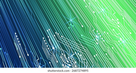 Abstract technology background with world map and network connection. Vector illustration. Eps10
