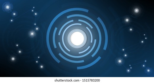 Abstract technology background.Digital hi tech circle design.Vector illustration.Eps10