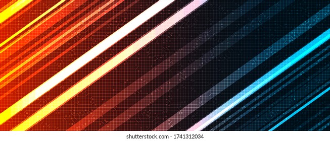Hintergrund der abstrakten Technologie, Design der Hi-Tech Digital- und Verbindungskonzepte, Freier Platz für Text in Druckform,Vector Illustration.