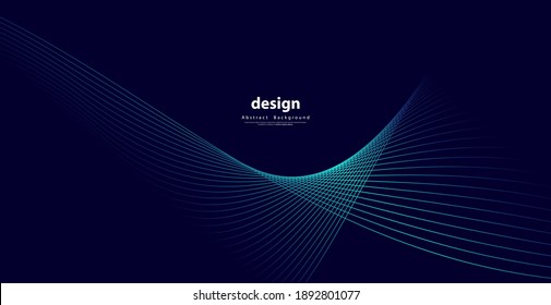 Abstract technology backgrounds by wave lines background. Curve modern pattern