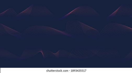 Abstract technology backgrounds by wave lines background. Curve modern pattern