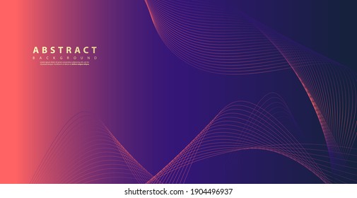 Abstract technology backgrounds by wave lines background. Curve modern pattern.  Vector illustration EPS 10.