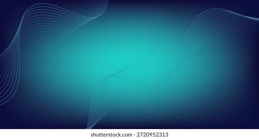 Resumo da tecnologia por fundo de linhas de onda. Curva padrão moderno.