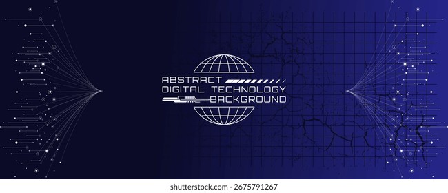 Concepto de fondo azul degradado de Anuncio de tecnología Abstractas.