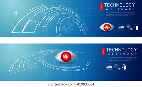 Abstract Technology Banner - Illustration as EPS 10 File