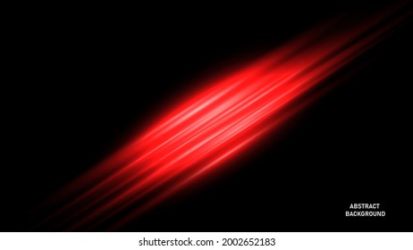 Pancarta de la tecnología abstracta con efecto de luz de neón en movimiento.