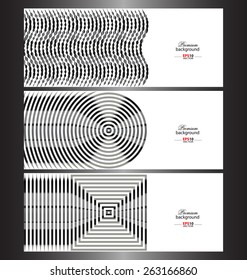 Abstract technology banner templates for creative design