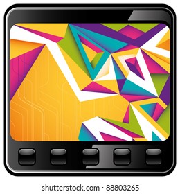 Abstract technology banner. Vector illustration.