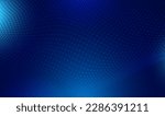 Abstract technology big data digital background. Dot blue wave light screen gradient texture background. 3d wave point fractal grid science futuristic audio visualization.Technology and science.Vector