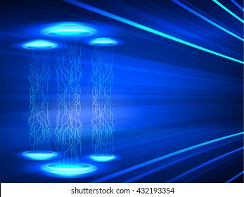 abstract technology big data transfer high speed concept vector