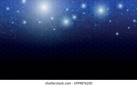 Abstract technology big data visualization. Futuristic space infographic. Information aesthetic background design. Vector illustration