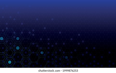 Abstract technology big data visualization. Futuristic space infographic. Information aesthetic background design. Vector illustration