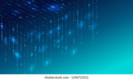 Abstract Technology Binary code Background