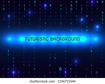 Abstract Technology Binary code Background.