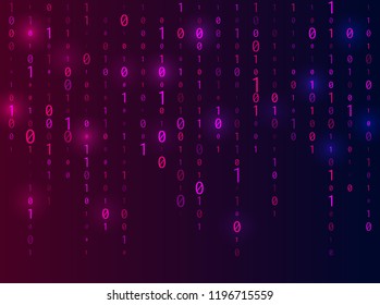 Abstract Technology Binary code Background.