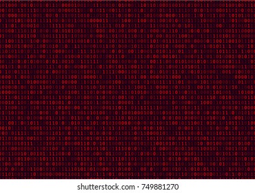 Abstract Technology Binary code Background.