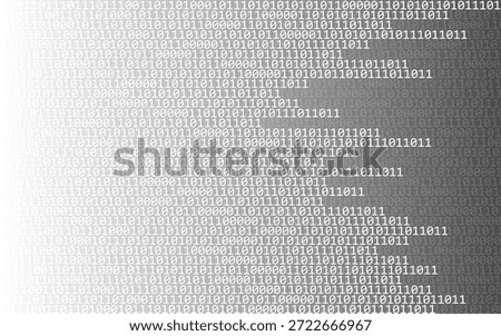 Abstract technology binary code background. Digital binary data, matrix background. Vector Illustration