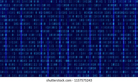 Abstract Technology Binary code Background.Digital binary data and Secure Data Concept