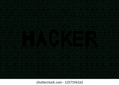 Abstract Technology Binary code Background.Digital binary data and hacker Concept