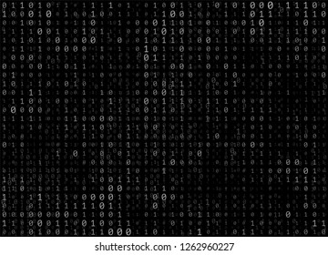 Abstract Technology Binary code Background.Digital binary data and Secure Data Concept
