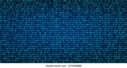 Abstract Technology Binary code Background.Digital binary data and Secure Data Concept