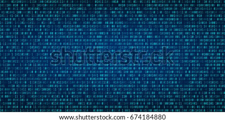 Abstract Technology Binary code Background.Digital binary data and Secure Data Concept