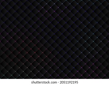 Abstract technology black squares mosaic pattern on vibrant bright color background and texture. Vector illustration