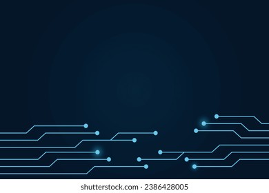 abstract technology blue background circuit board