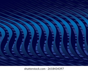Abstract technology blue background lines, cyber nano information, abstract communication, future technology data innovation, internet network connection, suitable for posters, advertising, etc.