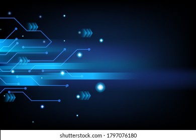Abstract technology blue background. Vector illustration design.