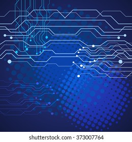 Abstract Technology blue  background vector illustration eps 10