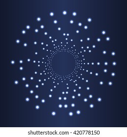 Abstract technology blue background, vector