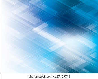 Abstract technology blue background vector