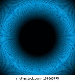 Abstract Technology Blue Circles Background