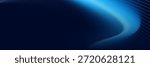 Abstract Technology blue curve, Modern tech banner, corporate business concept, hi-tech abstract background