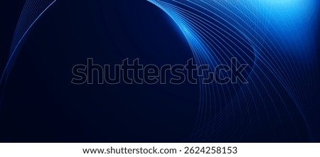 Abstract Technology blue curve, Modern tech banner, corporate business concept, hi-tech abstract background  for presentation business or tech event poster EPS 10