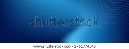 Abstract Technology blue curve, Modern tech banner, corporate business concept, hi-tech abstract background