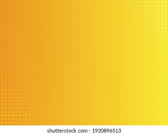 Abstract technology with blue dots pattern on gradients orange background. vector illustration, circle elements, backdrop or wallpaper