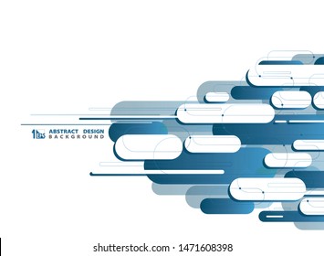 Abstract of technology blue geometric cover design. You can use for ad, poster, artwork, template design. illustration vector eps10