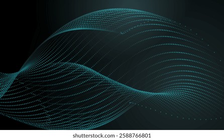 Abstract technology with blue light lines on dark background, and blue digital background with glowing hexagonal outlines, vector illusstration design