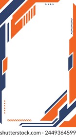 Abstract technology border blank background. Futuristic technology poster