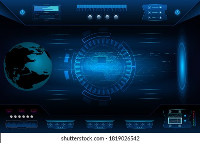 Abstract technology brain circuit Connect the world connect concept innovation background. illustration vector design